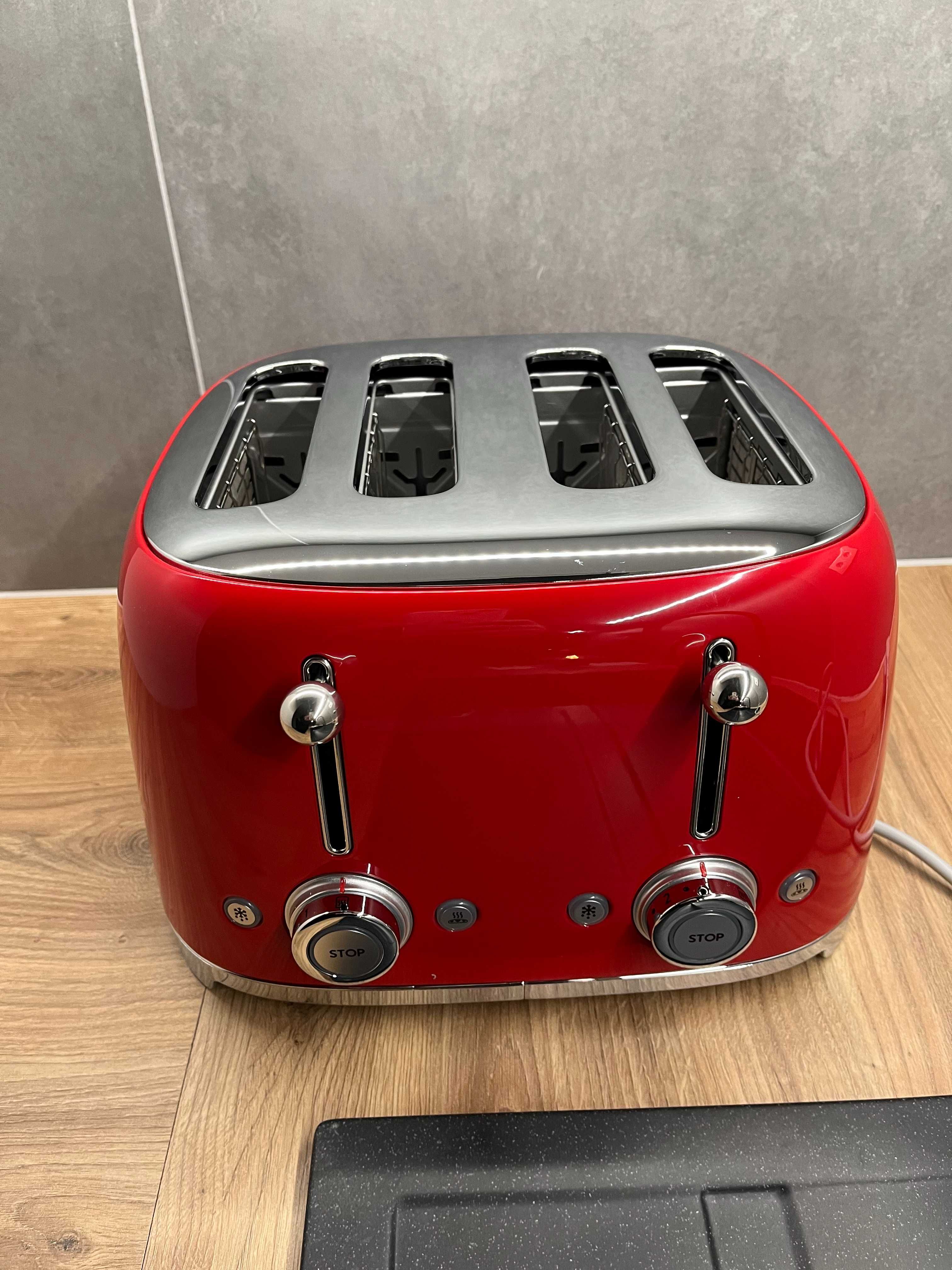 Nowy Toster Smeg 4 kromki