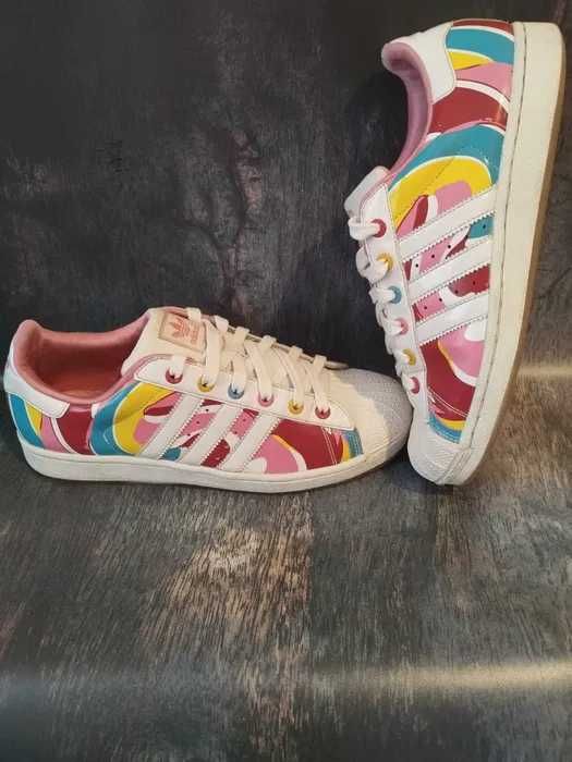 Adidas Superstar kolorowe,Z LIMITOWANEJ EDYCJI.