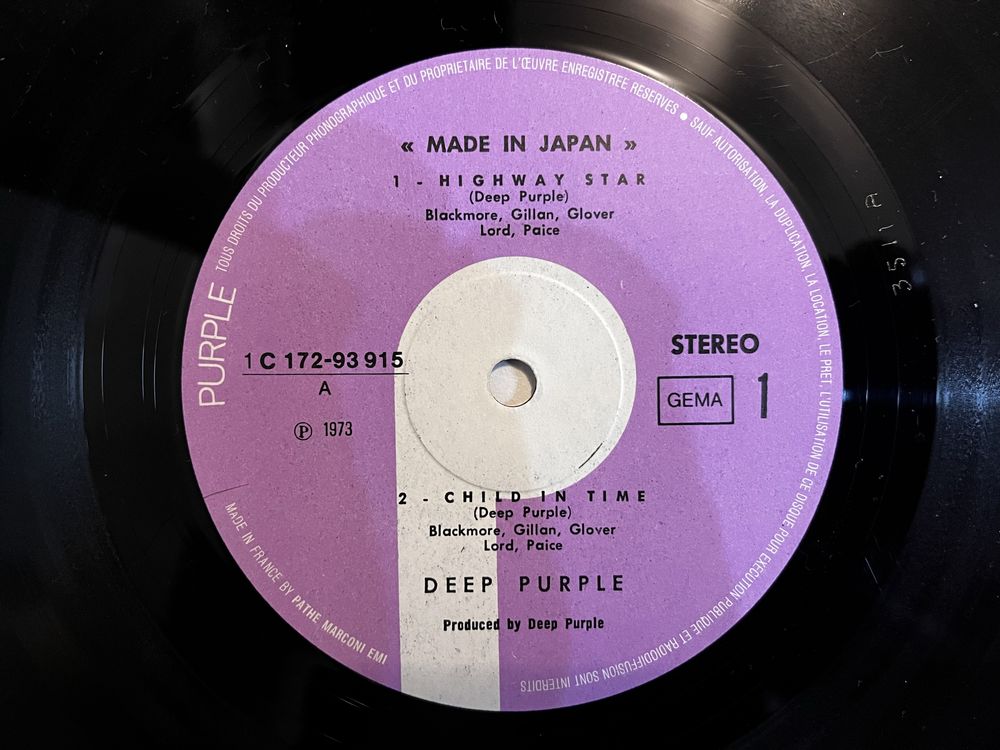 Płyty winylowe Deep Purple Made In Japan, gatefold 2 x lp.