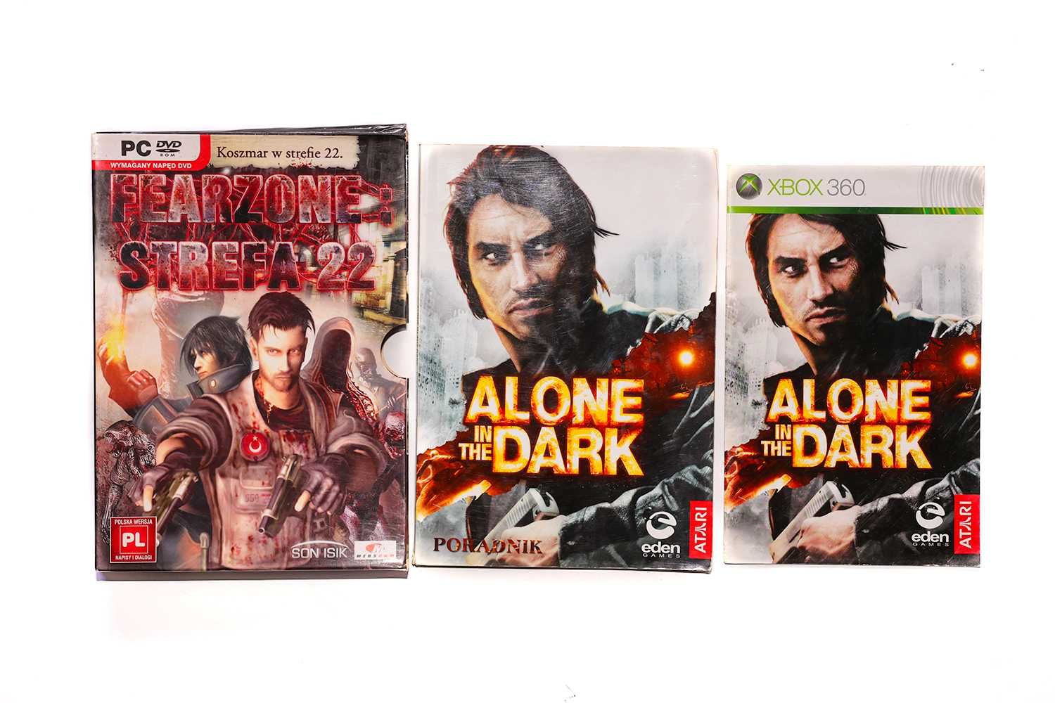 Pudełko Xbox 360 Alone in the dark PC FearZone Strefa 22