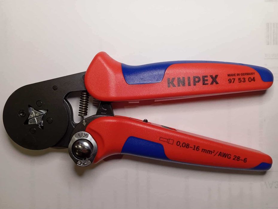 Knipex 97 53 04 Zaciskarka szczypce do zagniatania tulejek kablowych