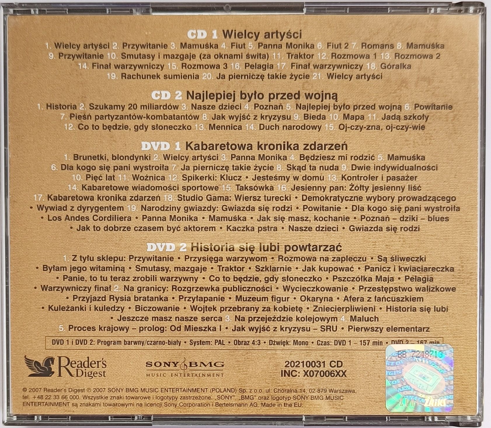 Kabaret Tey CD +2DVD 2007r