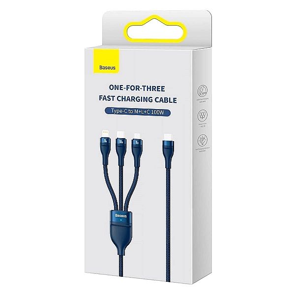 Baseus Flash Series II kabel USB Typ C / USB Typ A - USB Typ C / Light