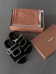 Klapki Miu Miu crochet knit black