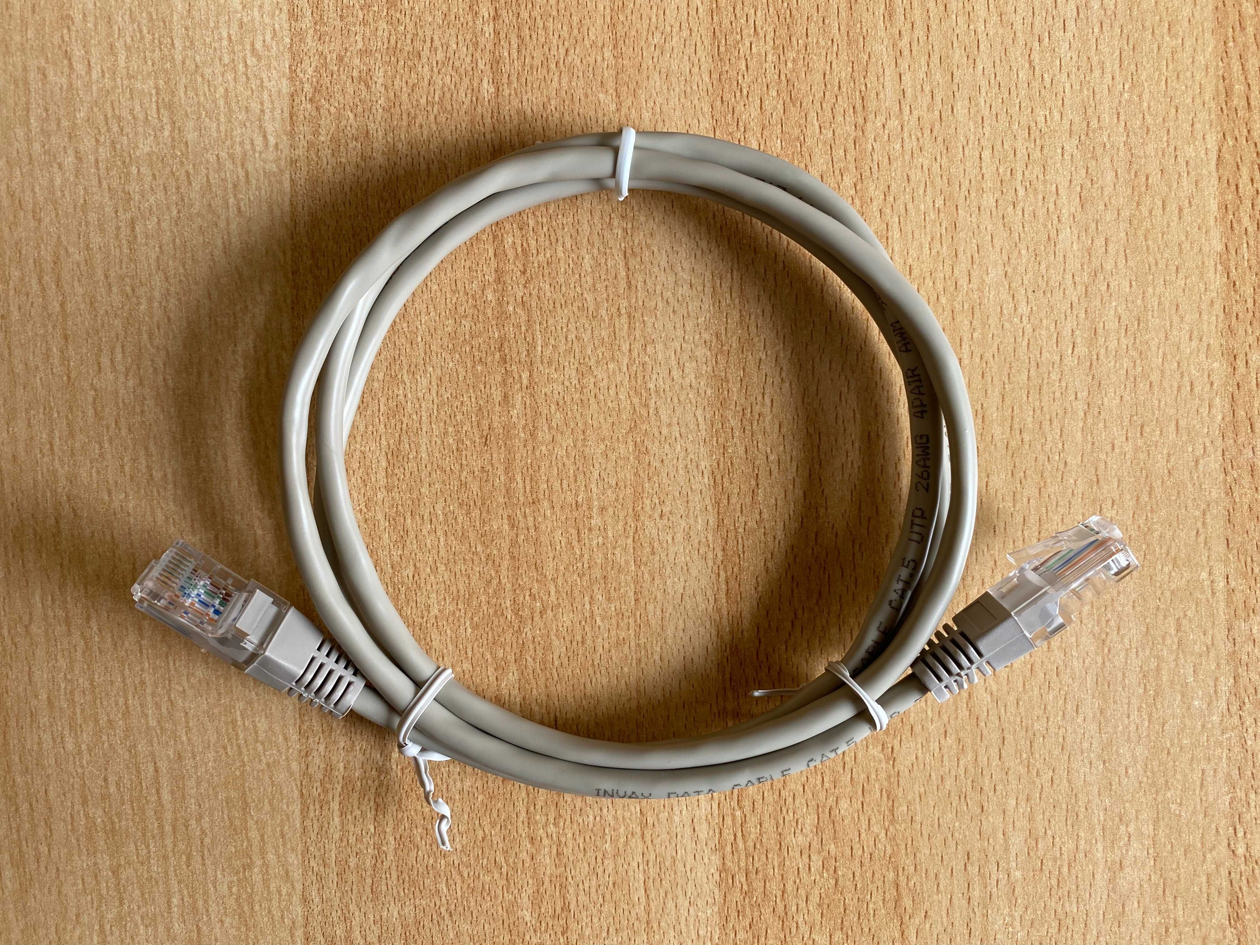 Сетевой кабель Ethernet Cat. 5 (патч-корд) - 1,1 м, витая пара 26AWG