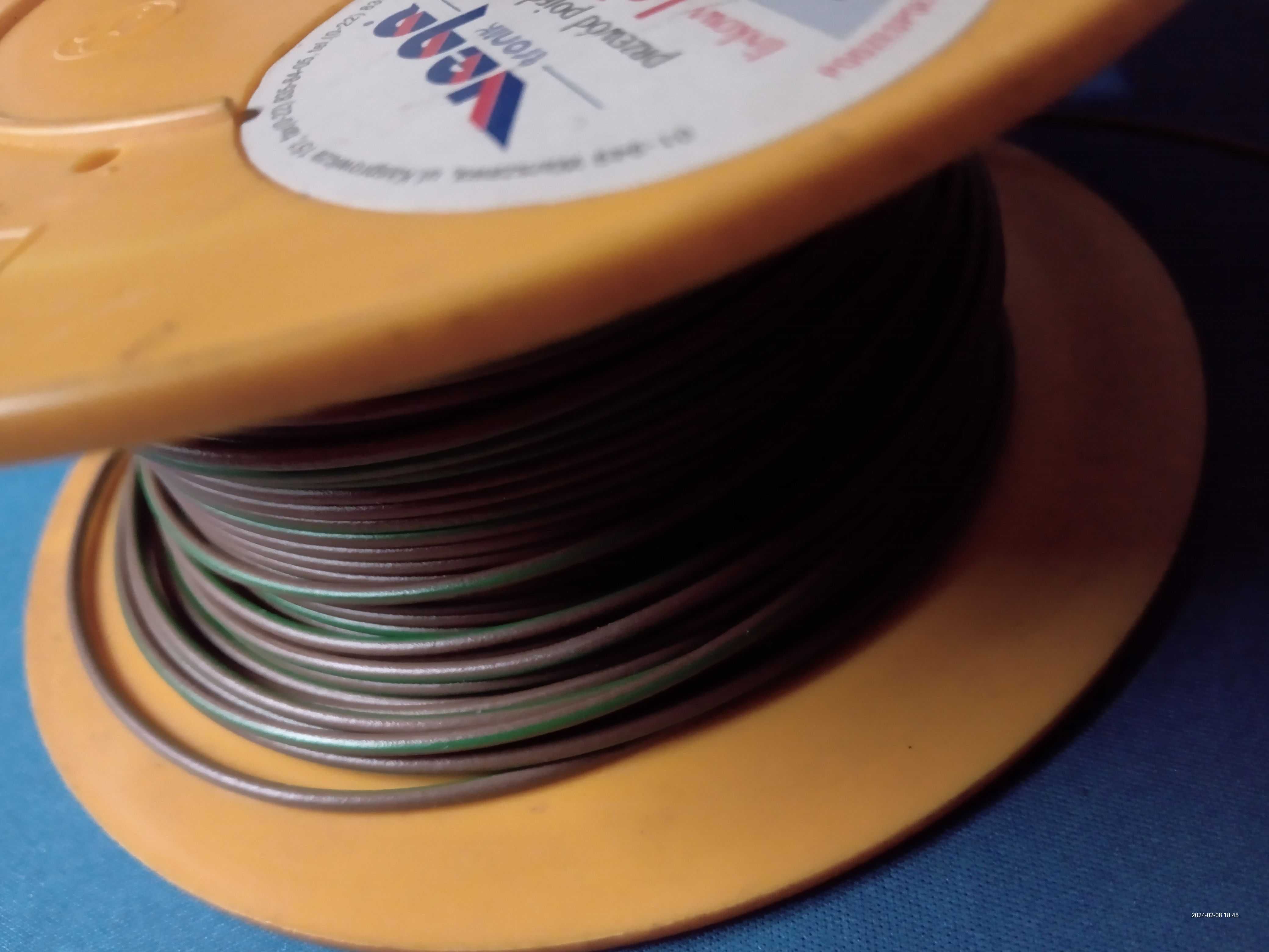 przewód jednożyłowy 0,75 mm2 żyła miedziana linka