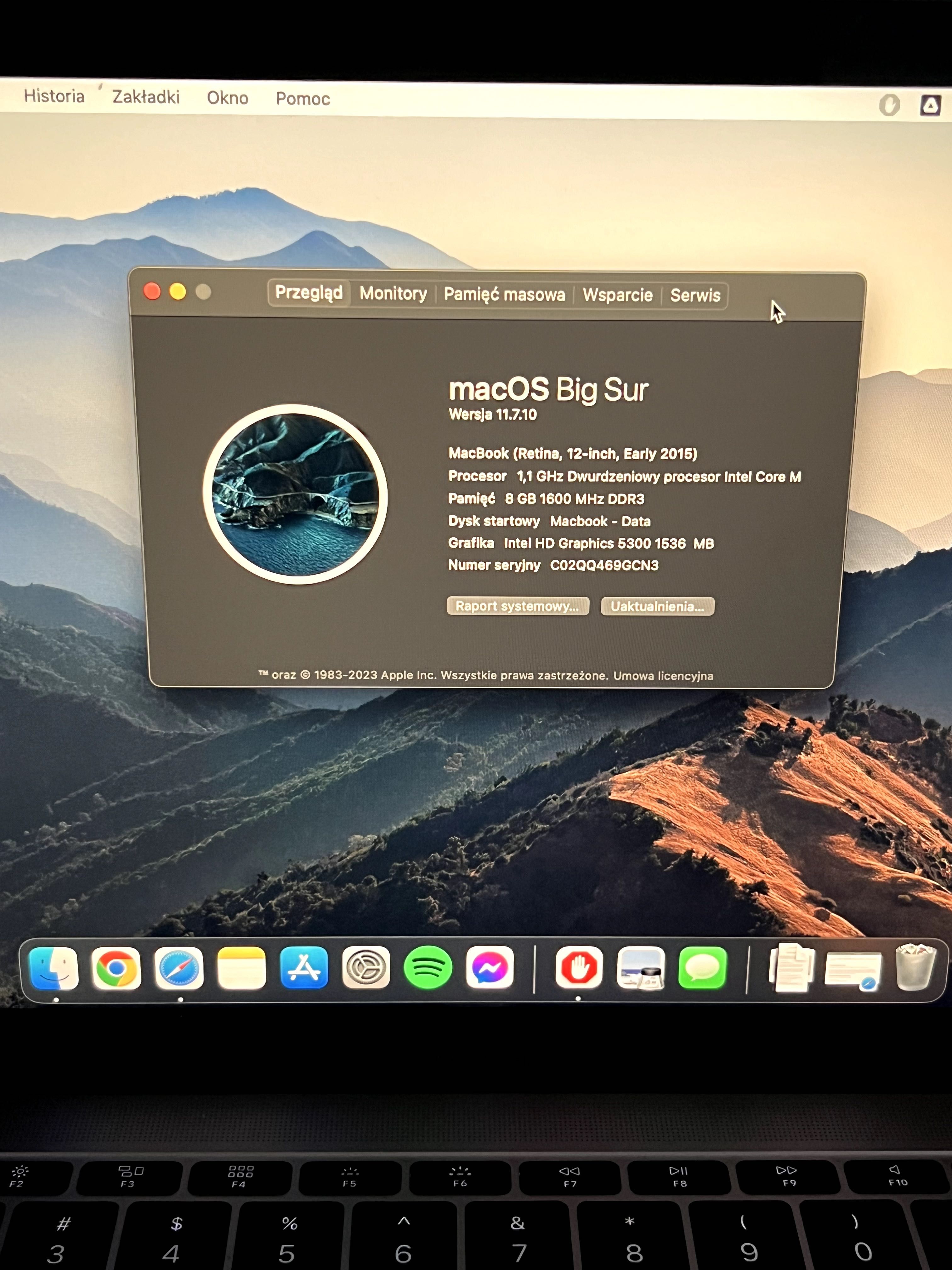 Macbook 12 2015r Intel