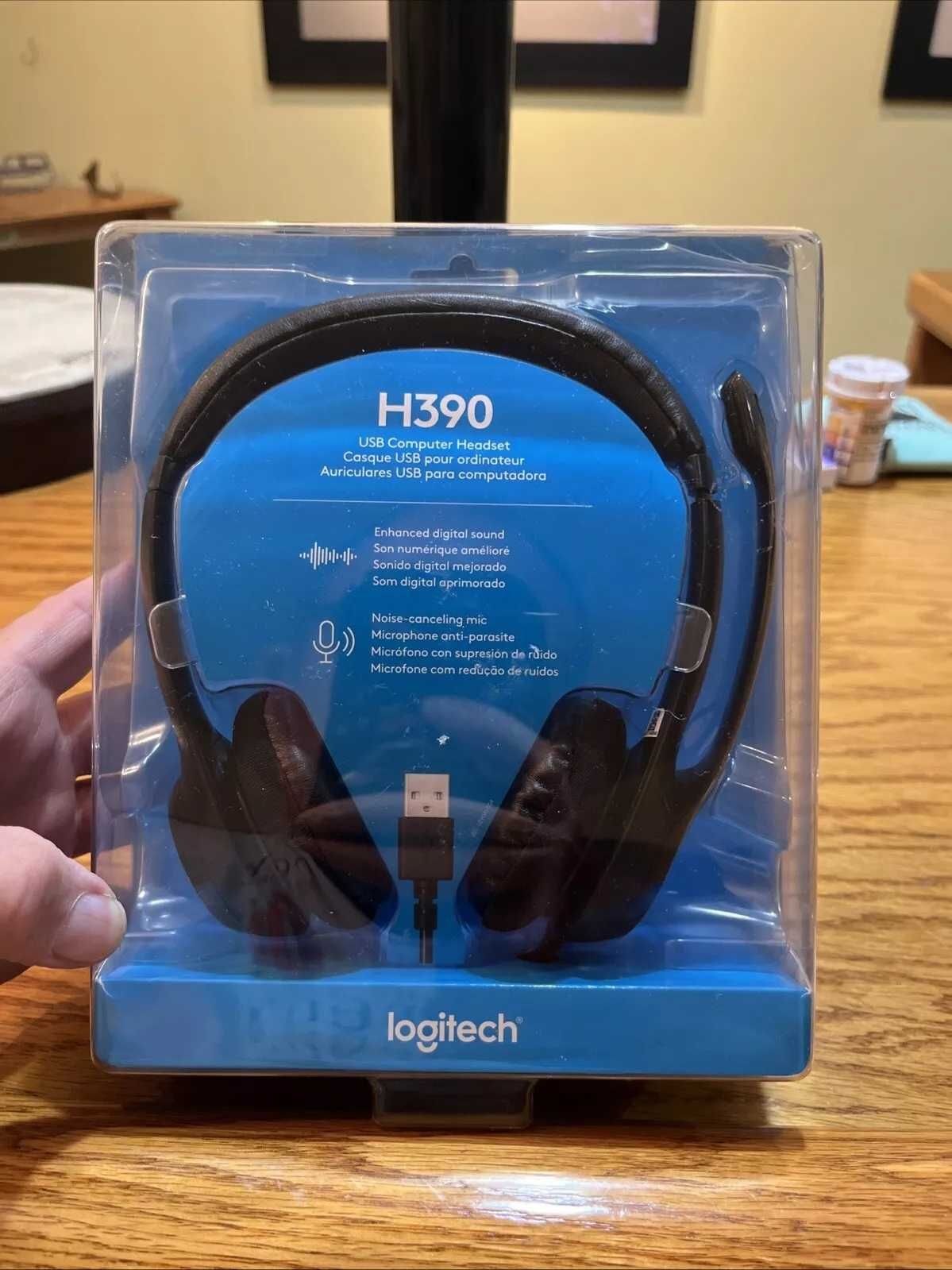 Гарнітура, навушники Logitech Headset H390 USB (981-000406) Black