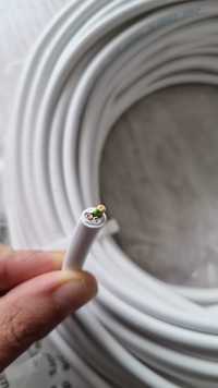 Kabel 50 metrów NYM-J 3 x 1,5 mm², przewód biały z 2022, Niemiecki!