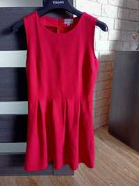 Czerwona sukienka na święta czerwona rozmiar M 38