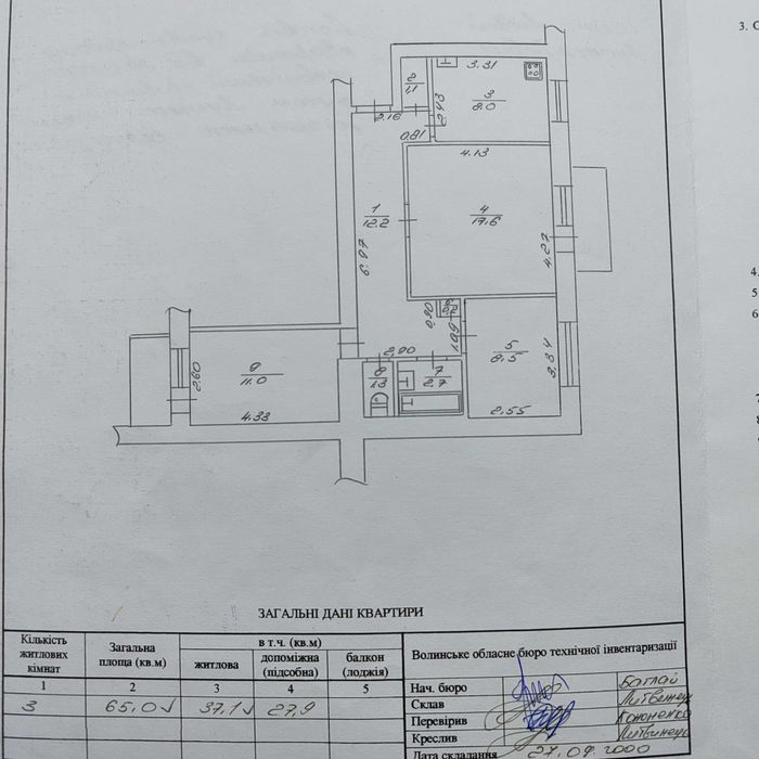 Трикімнатна квартира
