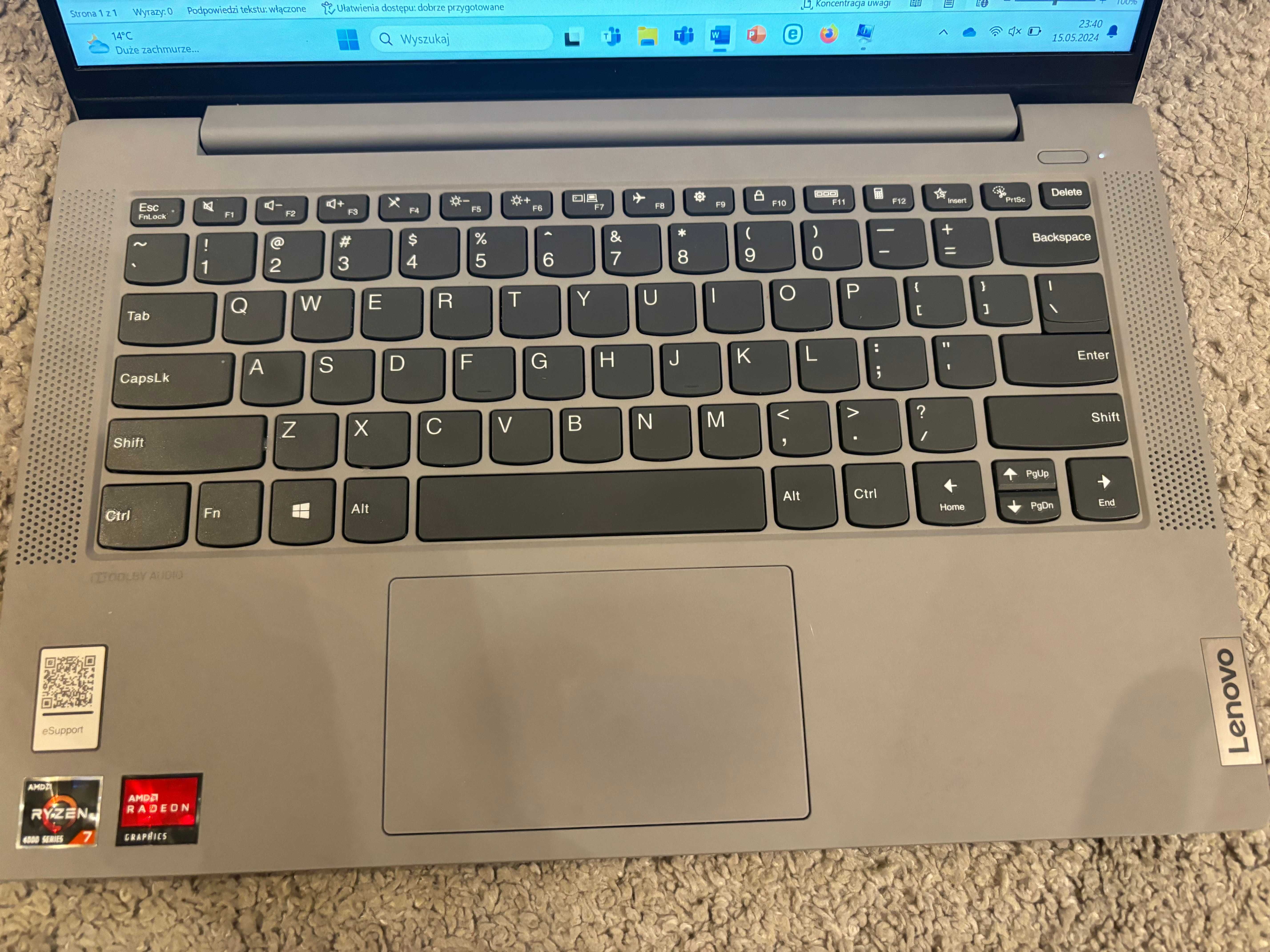 Lenovo IdeaPad 5  ARE05 14" IPS R7-4800U 16GB SSD 512 GB WIN 11 HOME