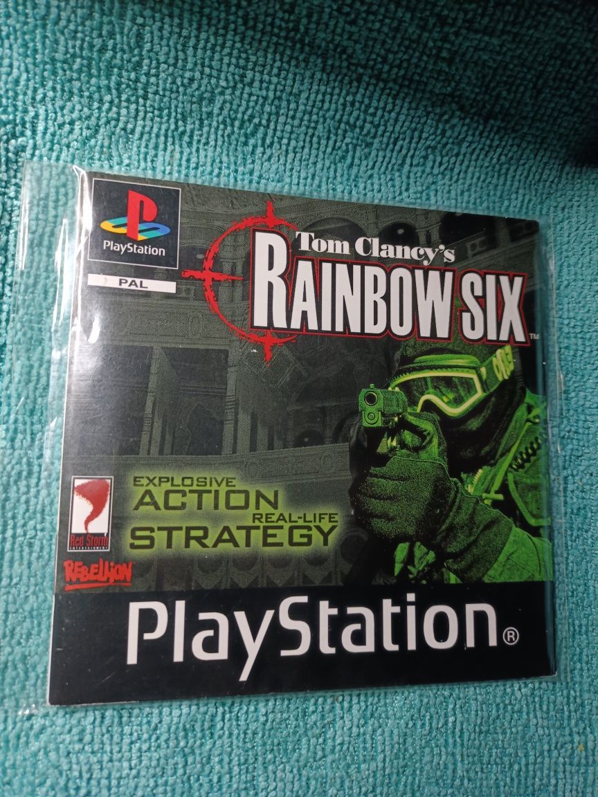 Ps1 Tom Clancy's Rainbow six psx psone Książeczka Manual Angielska