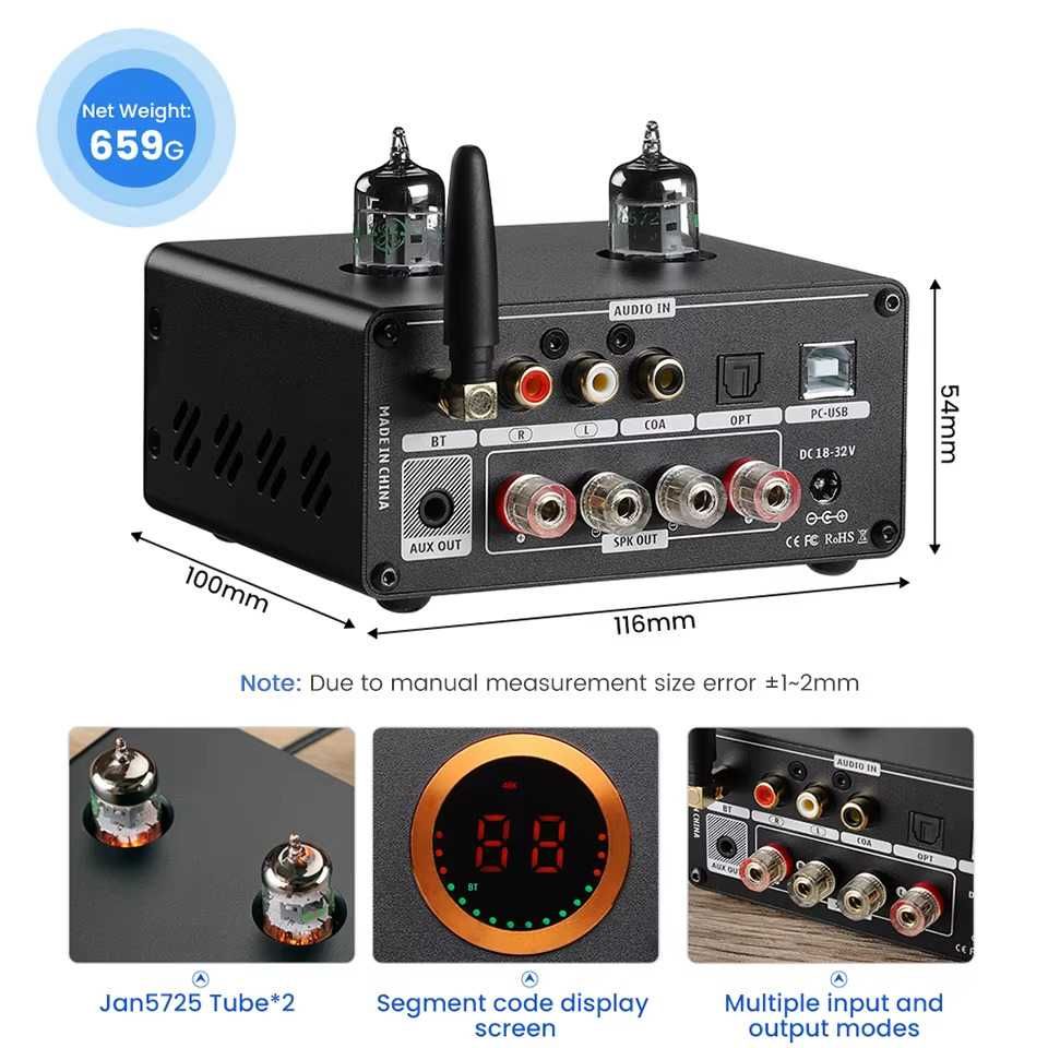 AiyimaA70 TPA3255 PFFB, Aiyima T9 PRO TPA3250 100Wx2, D клас,Bluetooth