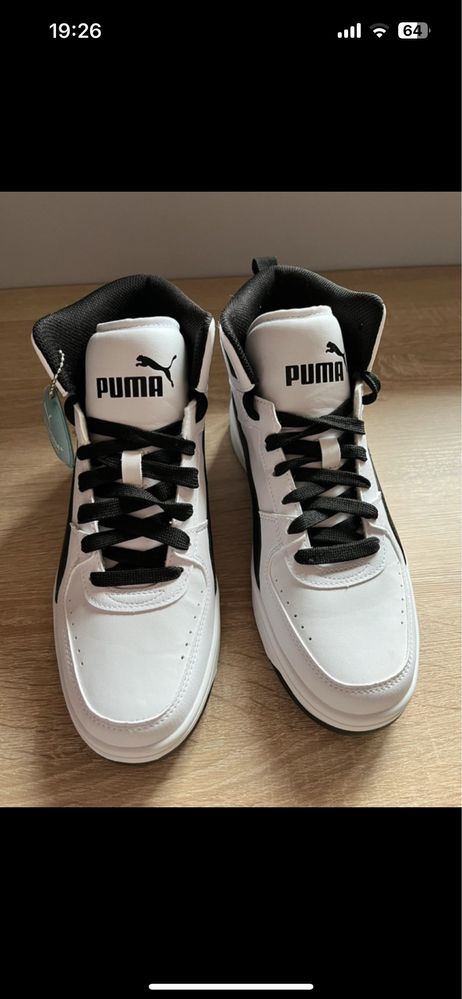 (NOWE) Puma Rebound LayUp SL | Biało-czarne |