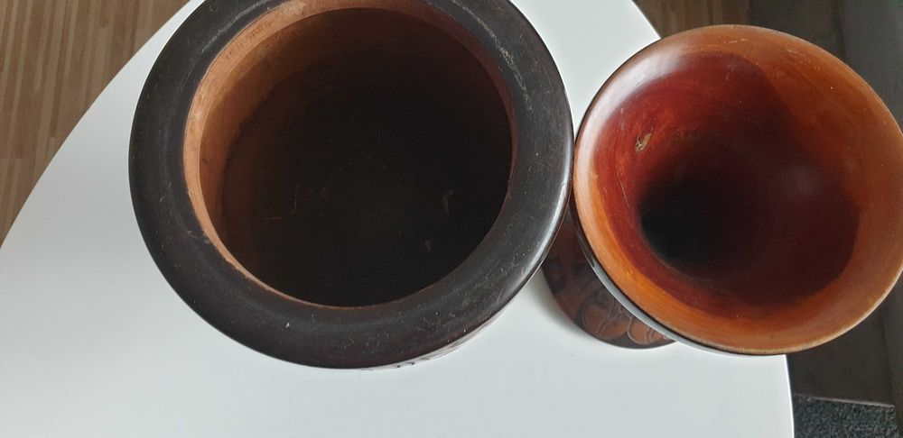 Starocie z Gdyni - Drewno - wazon duży do adaptacji 66cm.