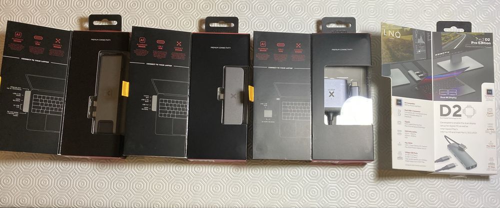 Adaptadores USB-C Hub 7in1/4in1/2xhdmi NOVOS