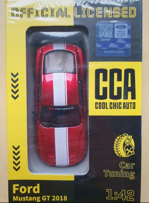 Tuning set Ford Mustang GT 2018 1:42 CCA die cast model