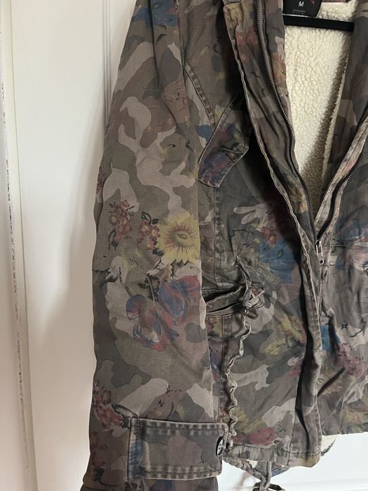 Kurtka moro w kwiaty