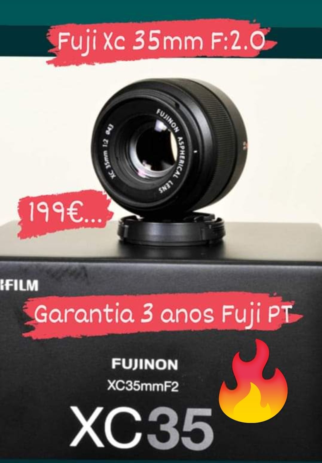 Fuji Xc 35mm F: 2.0. NOVO, fatura/nif e garantia 3 anos