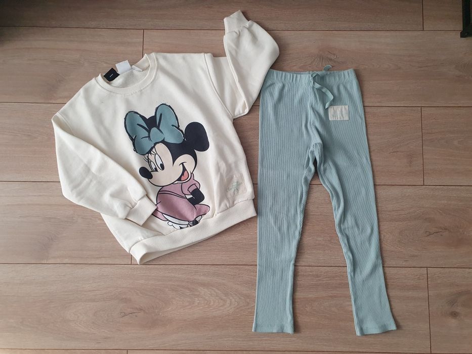 Dres Zara 116 bluza + legginsy.  Myszka Miki
