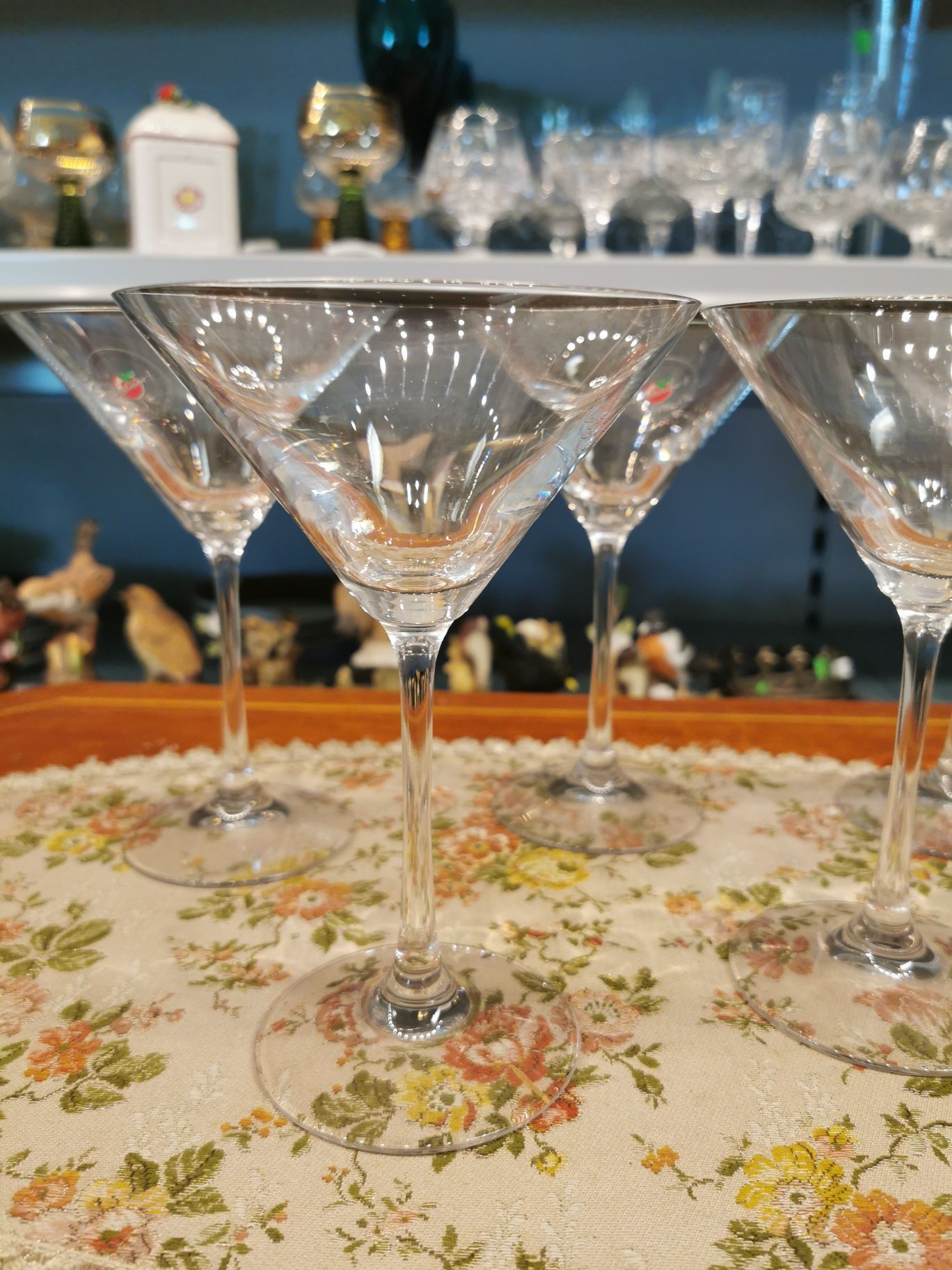 Kieliszki szklane do Martini nie kryształowe