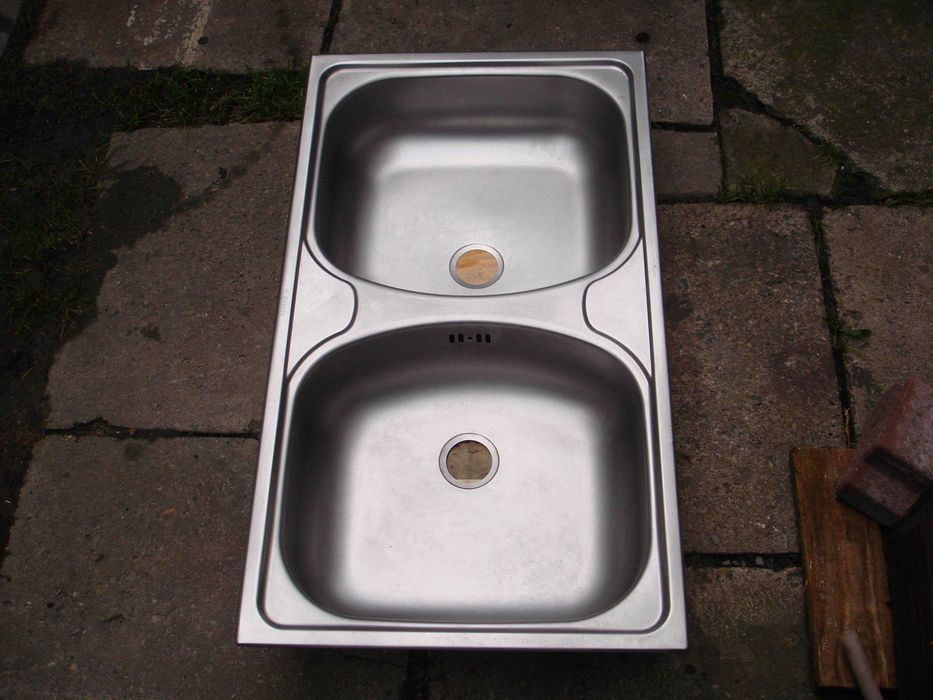 Zlewozmywak , zlew kuchenny podwójny