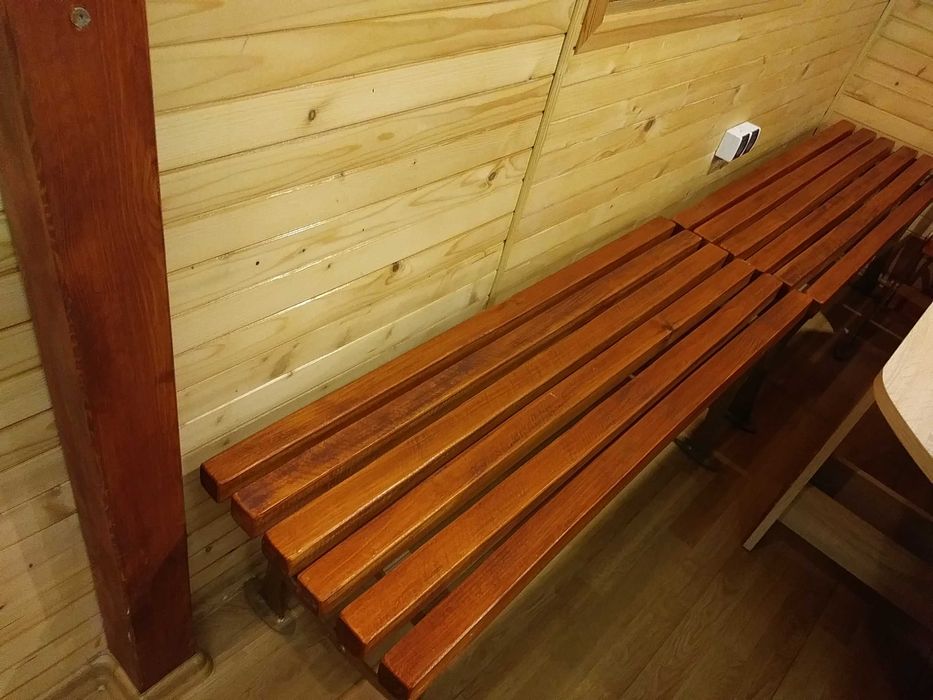 ławka ogrodowa bez oparcia