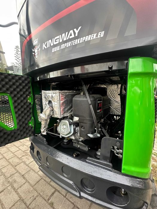 NOWA MINIKOPARKA Cicha 1200kg Kabina 3 łyżki Chłodnia R12K Briggs 15KM