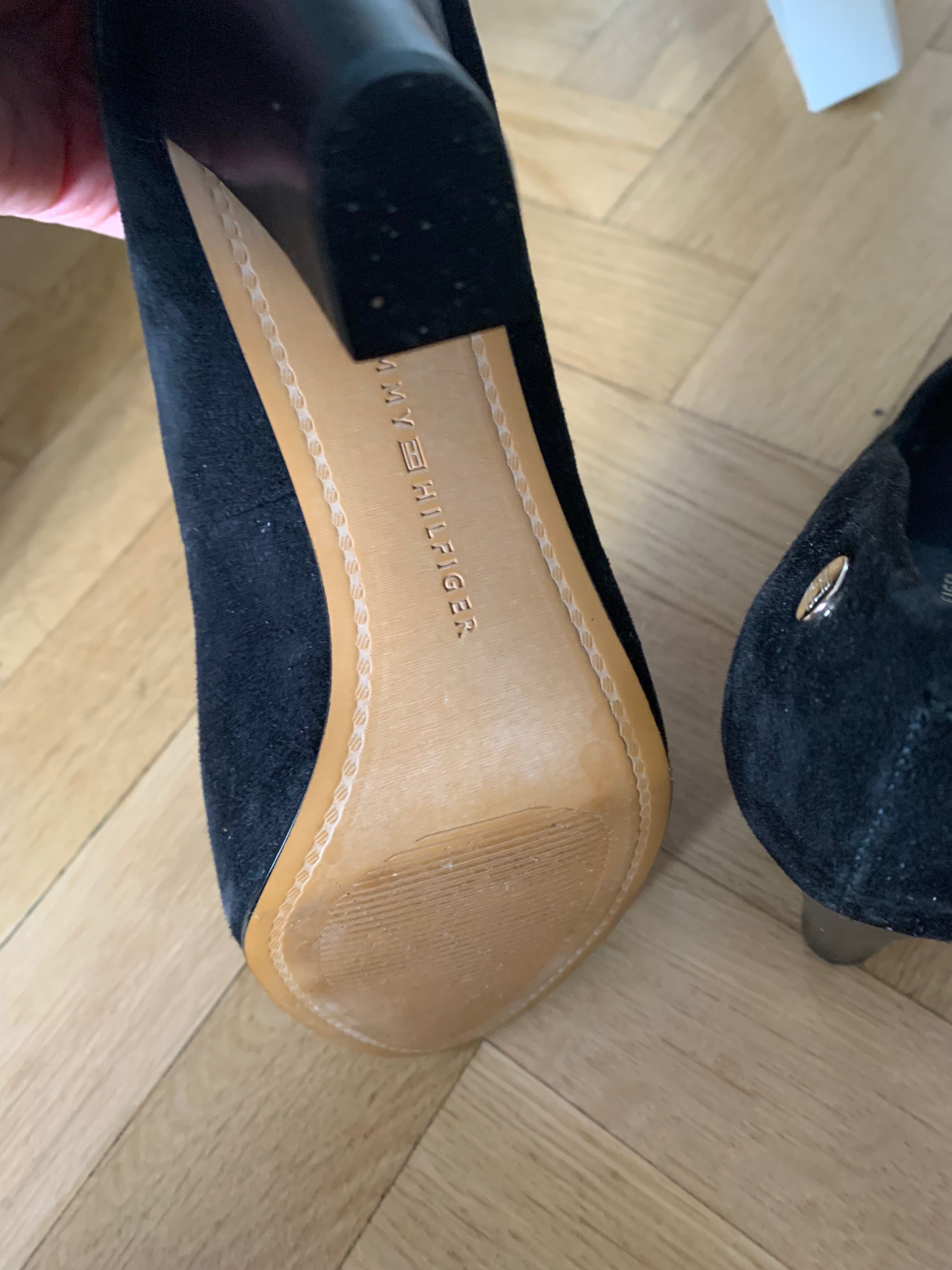 2 pary Buty hilfiger rozm 37 na obcasie i baleriny