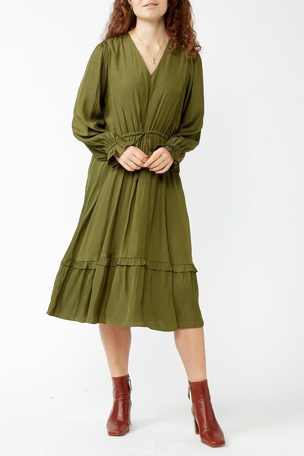 Сукня міді з довгим рукавом XL платье миди с длинным рукавом