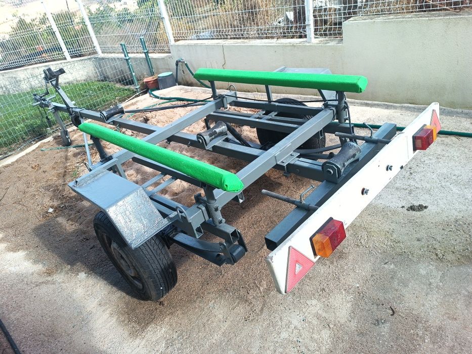 Atrelado reboque barco semi rígido