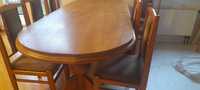 Stół dębowy z Krzesłami