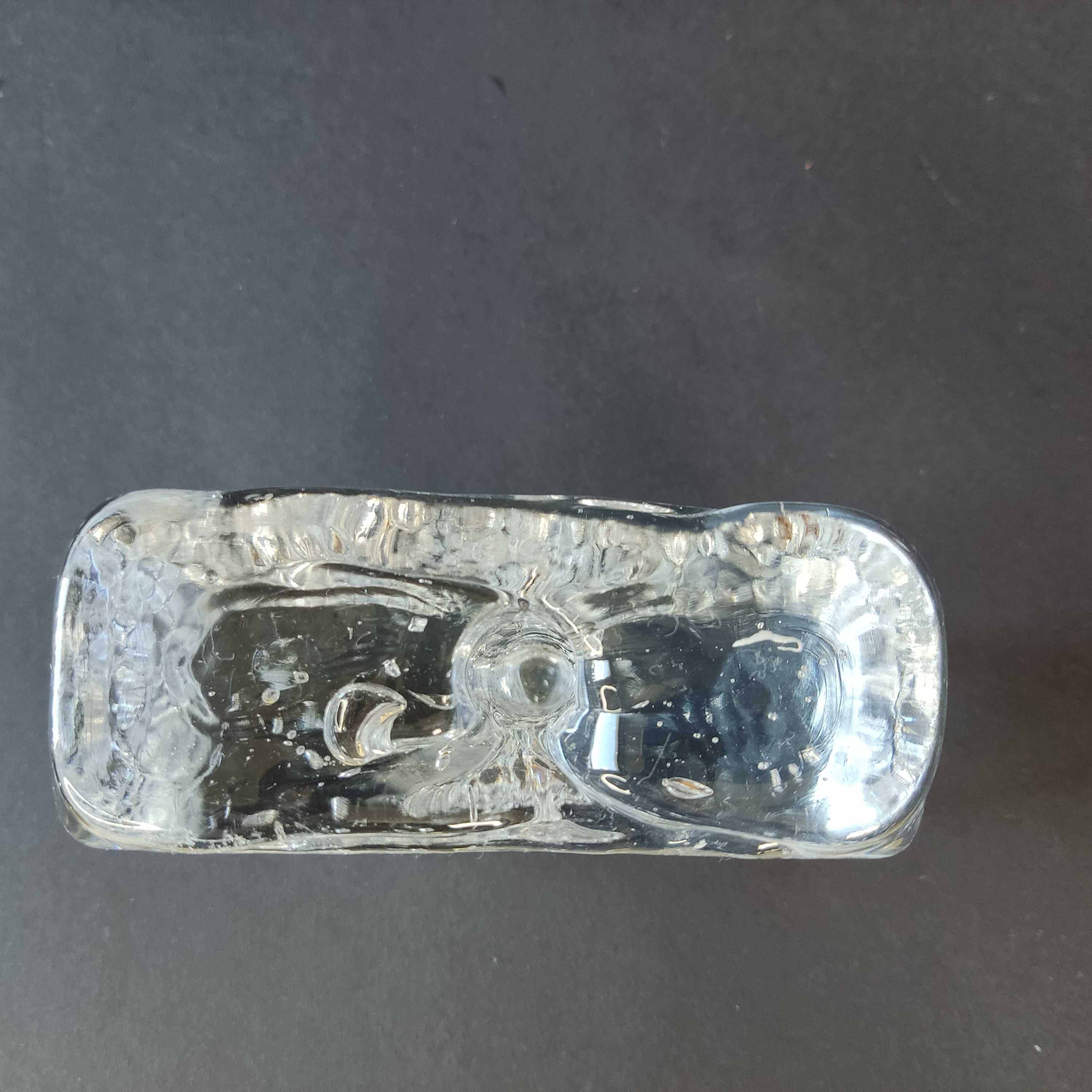 Wazonik INGRID Glasshütte Blockkristal - lata 70 - nowa cena