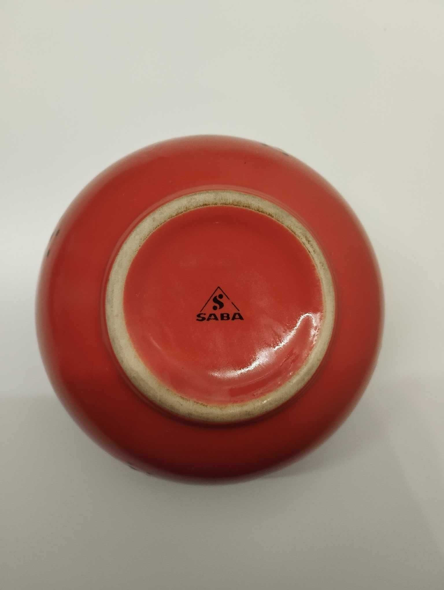 Pomarańczowa miseczka ceramiczna marki SABA