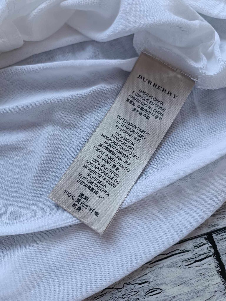 Oryginalna jedwabna koszula damska Burberry