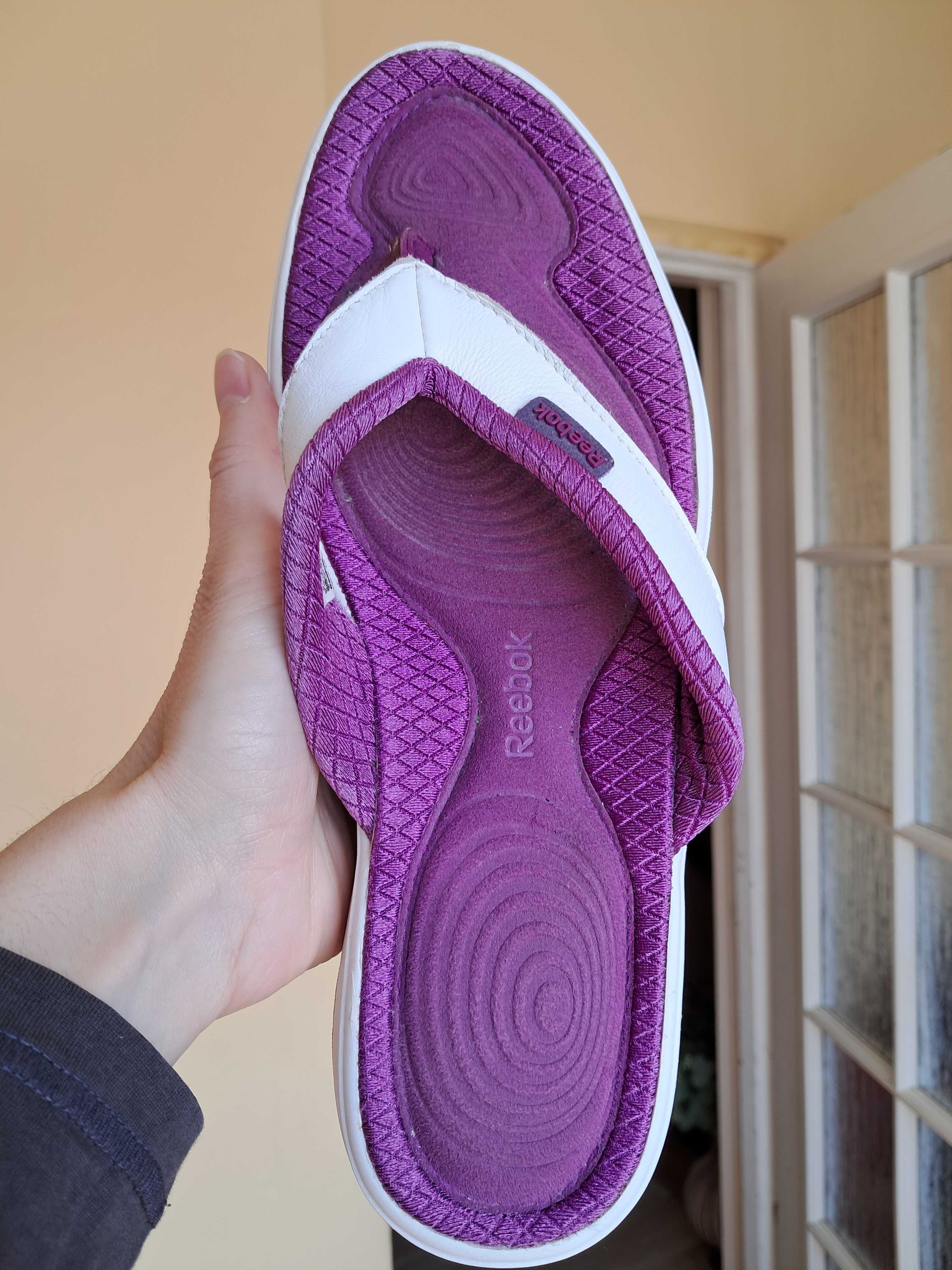 Klapki skórzane - oryginalne Reebok