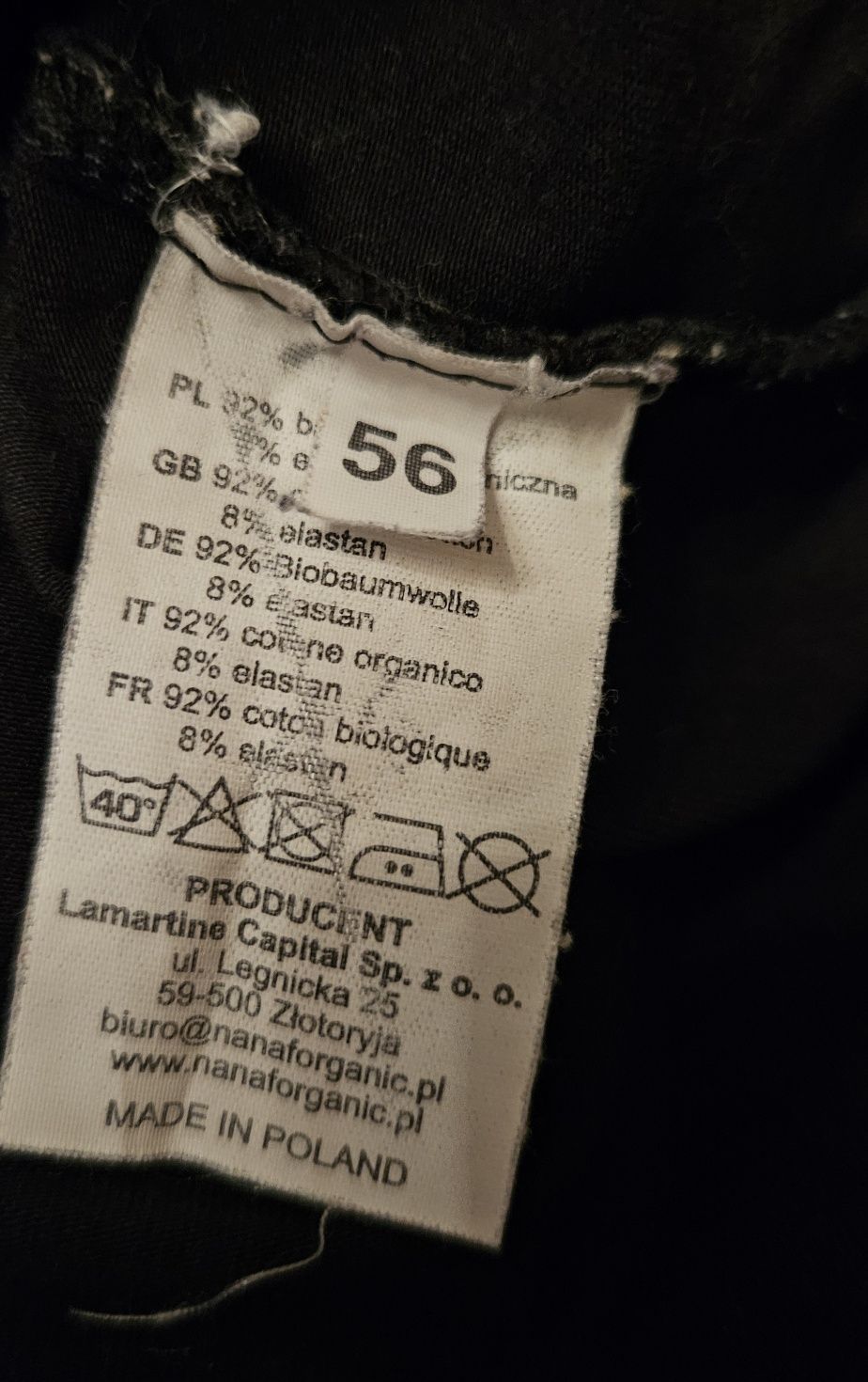Czarny set niemowlęcy Kopertowe body krotki rekaw melanżowe spodenki d