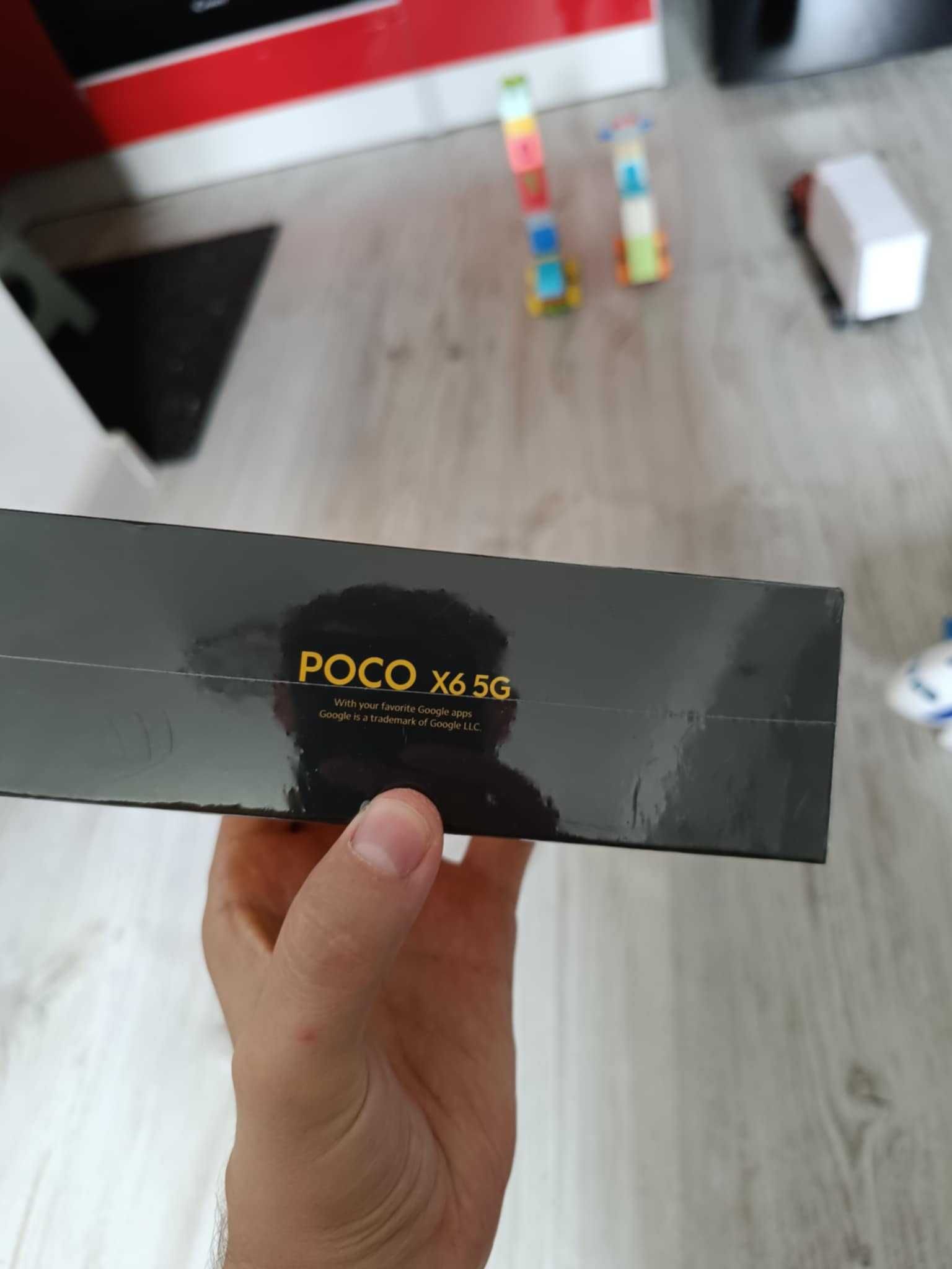 Poco X6 5G, 12 ram 256 Gb Niebieski, NOWY