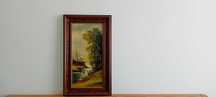 Quadro Vintage Pintura original assinada  a óleo sobre tela!