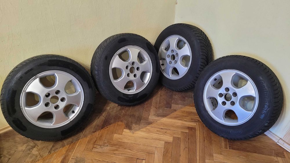 Komplet kół (felgi+zaśłepki+opony) OPEL Vectra B