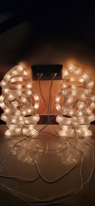 Mikołaj krasnal święta oświetlenie dekoracja 40cm