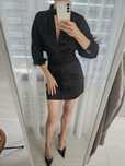 Satynowa sukienka mini zara xs