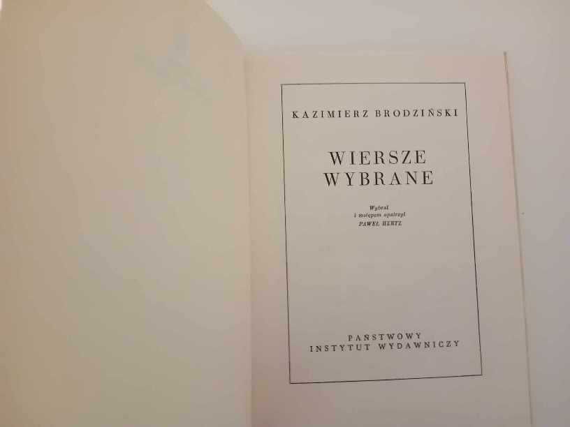 Kazimierz Brodziński - Wiersze wybrane