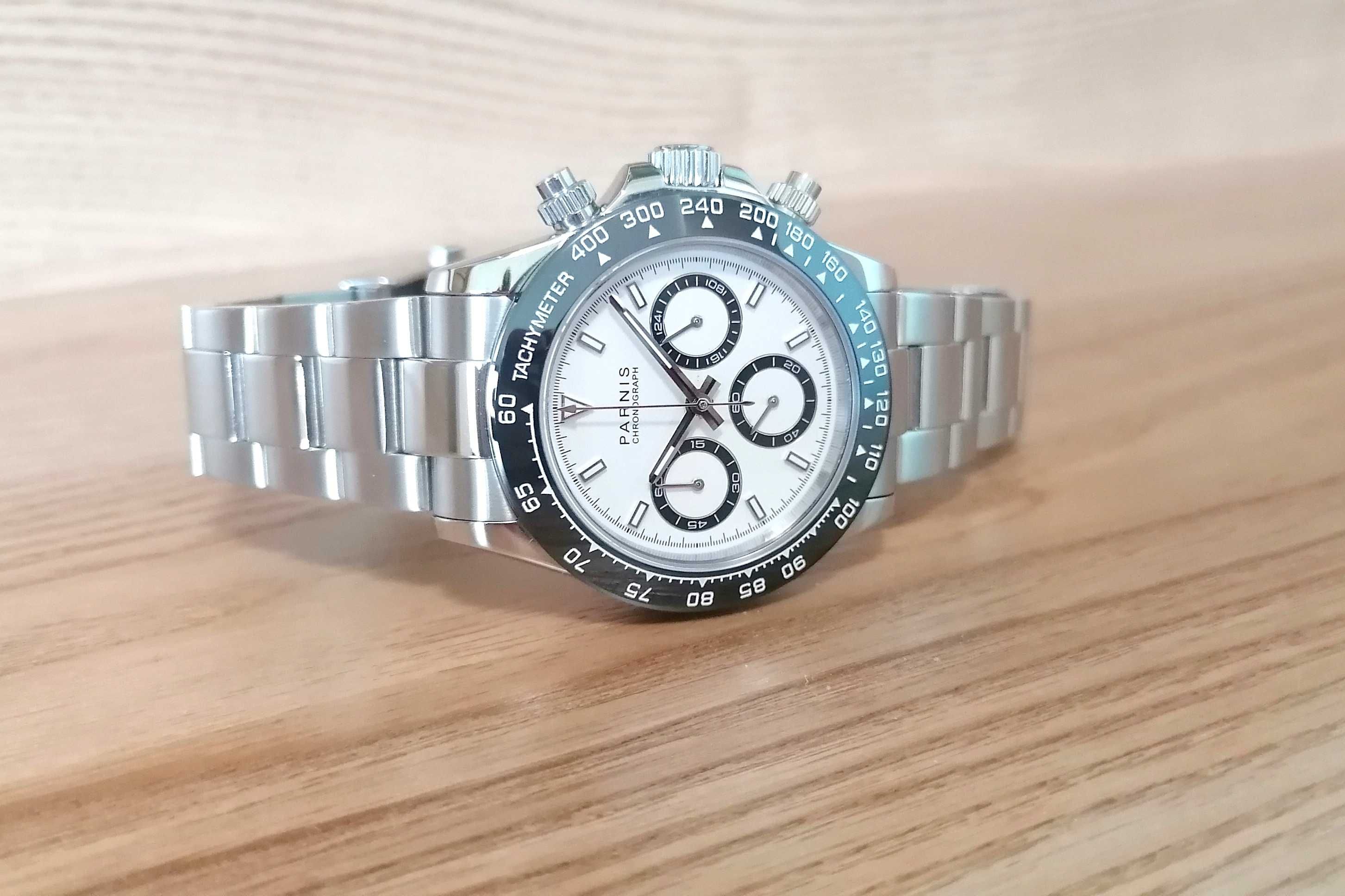 Sprzedam Zegarek Parnis Daytona Chronograph White.