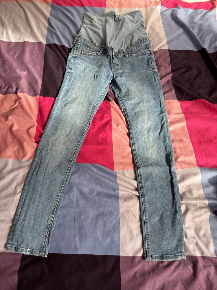 Spodnie jeansy ciążowe hm M 38 h&m dżinsy