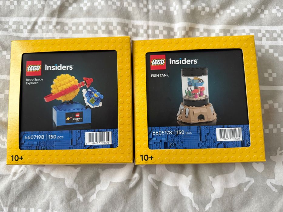 Lego fishtank i Lego retro space invaders