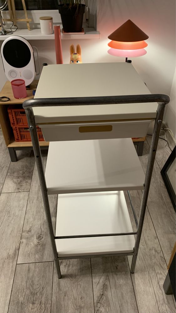 Wózek Ikea Bygel biały stan badzo dobry