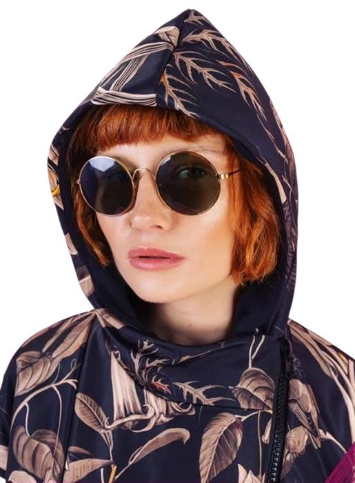 DZIEŃDOBRY kurtka oversize Sepia M Softshell z kapturem na bawełnie