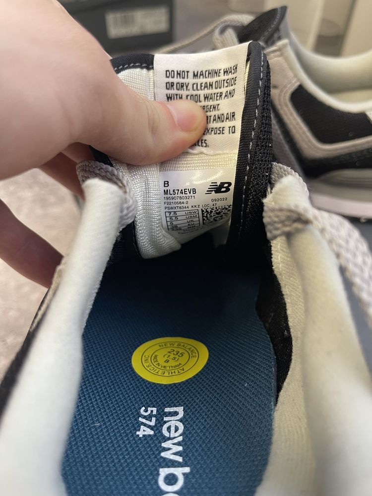 New balance ML574 оригінал чорні/сірі